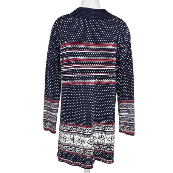 Hanna Andersson Womens  Winter Snowflake Knit Cardigan Size Small - Picture 7 of 9